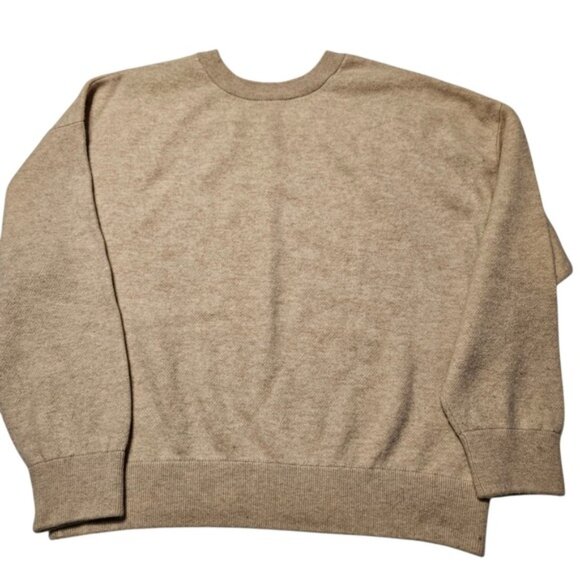 Vince Womens Cashmere Blend Sweater Knit Beige Crewneck Pullover Small S - Picture 4 of 10